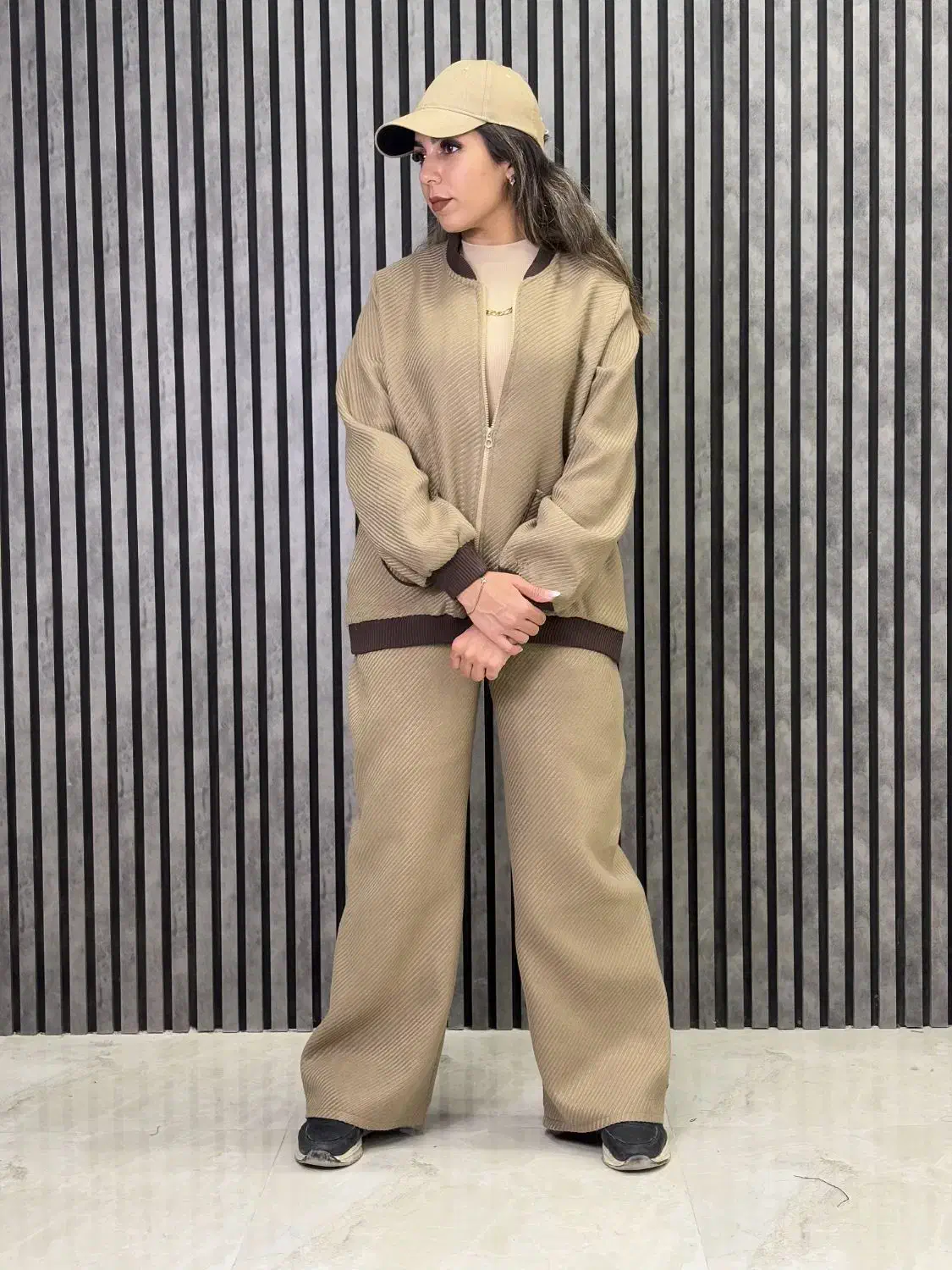 ست پاییزی بامبر شلوار کشمیر کجراه|لباس|مشهد, هنرور|دیوار