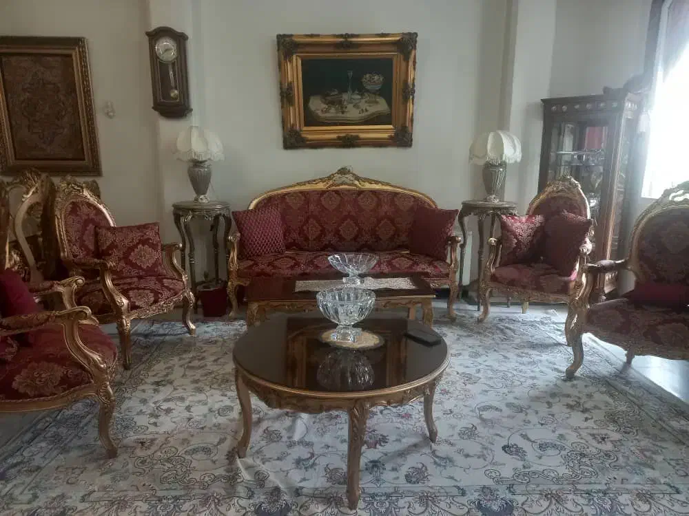 مبلمان فرهی ۹ نفره با میز غذاخوری  منبت دست|مبلمان خانگی و میز عسلی|تهران, اختیاریه|دیوار