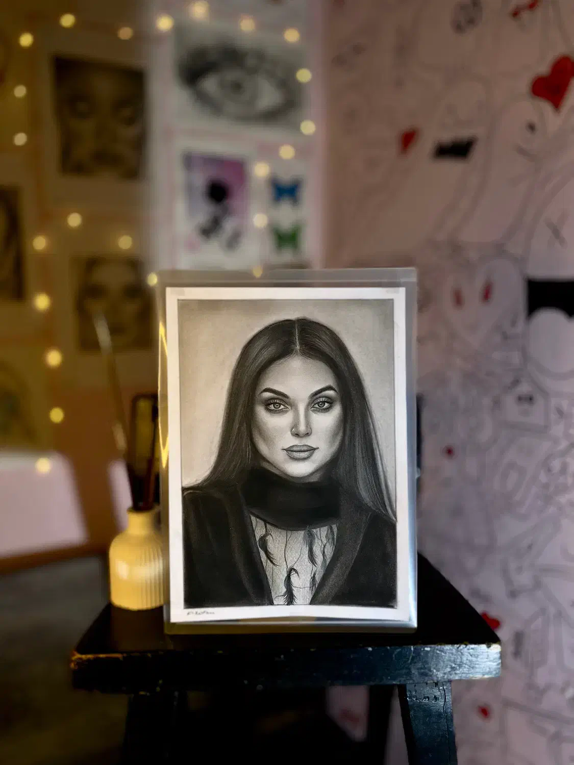 طراحی چهره سیاه‌قلم(تضمین کیفیت)|تابلو، نقاشی، عکس|رشت, جهاد|دیوار