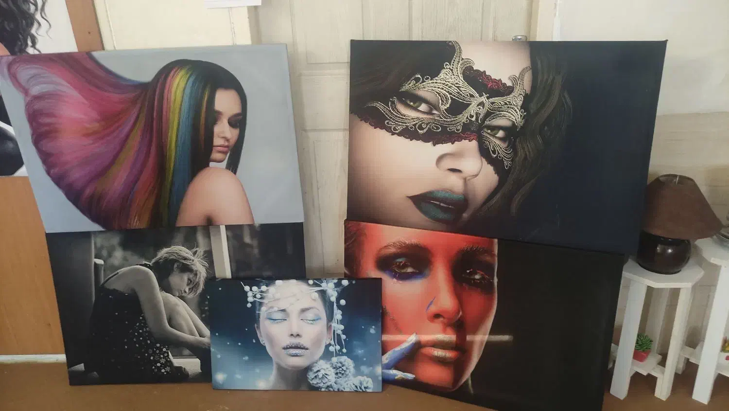 فروش ویژه تابلو بوم پارچه ای سایز 90/60 درجه یک|تابلو، نقاشی، عکس|شیراز, شهرک مطهری|دیوار