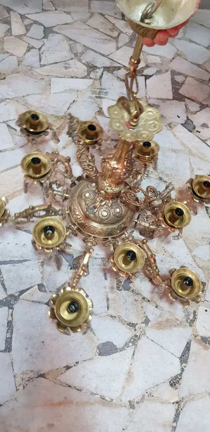 لوستر ۱۲ شاخه|لوستر و چراغ آویز|تهران, ائمه اطهار|دیوار