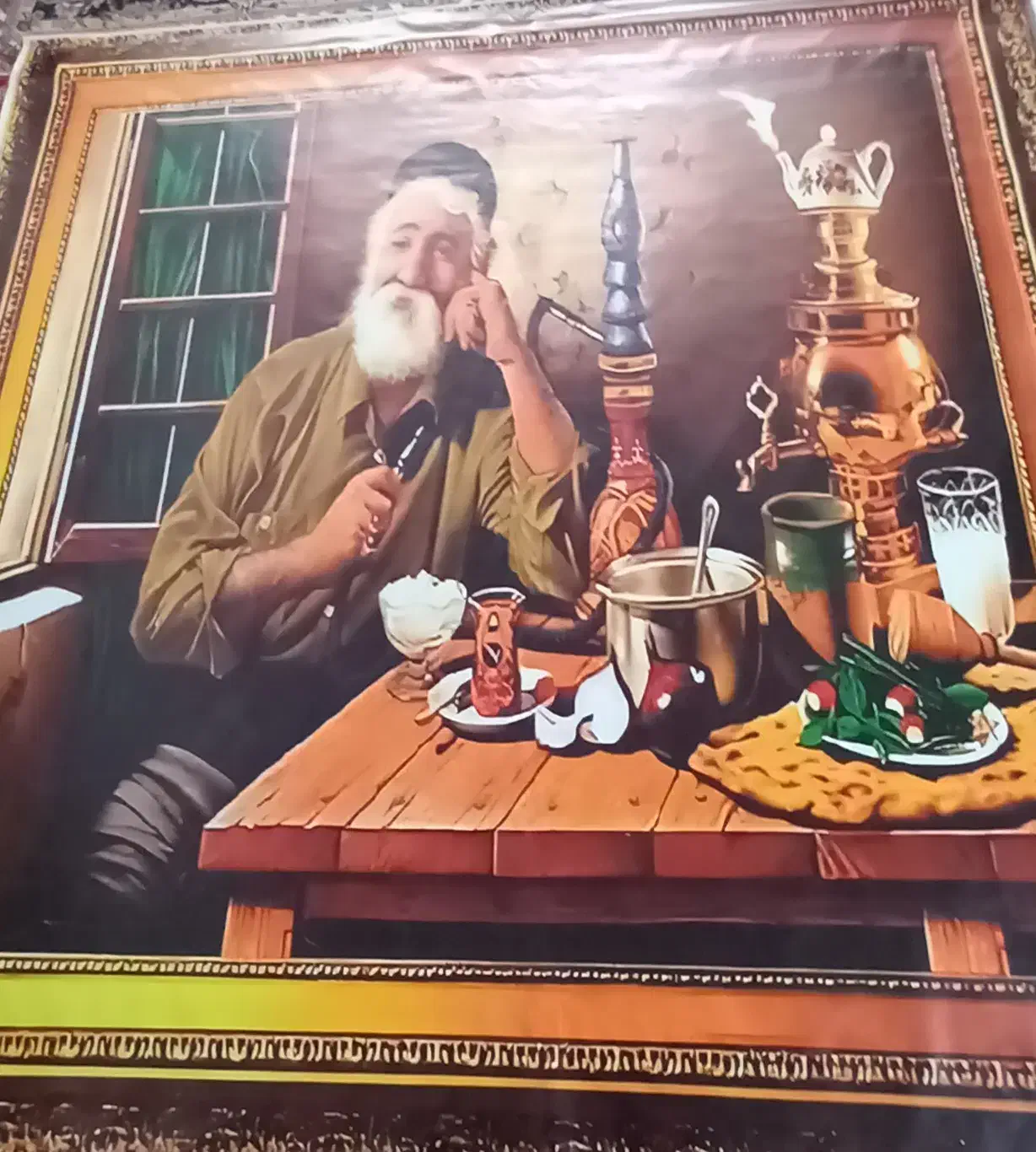 قهوه خونه ایی|تابلو، نقاشی، عکس|قم, شهر قائم|دیوار