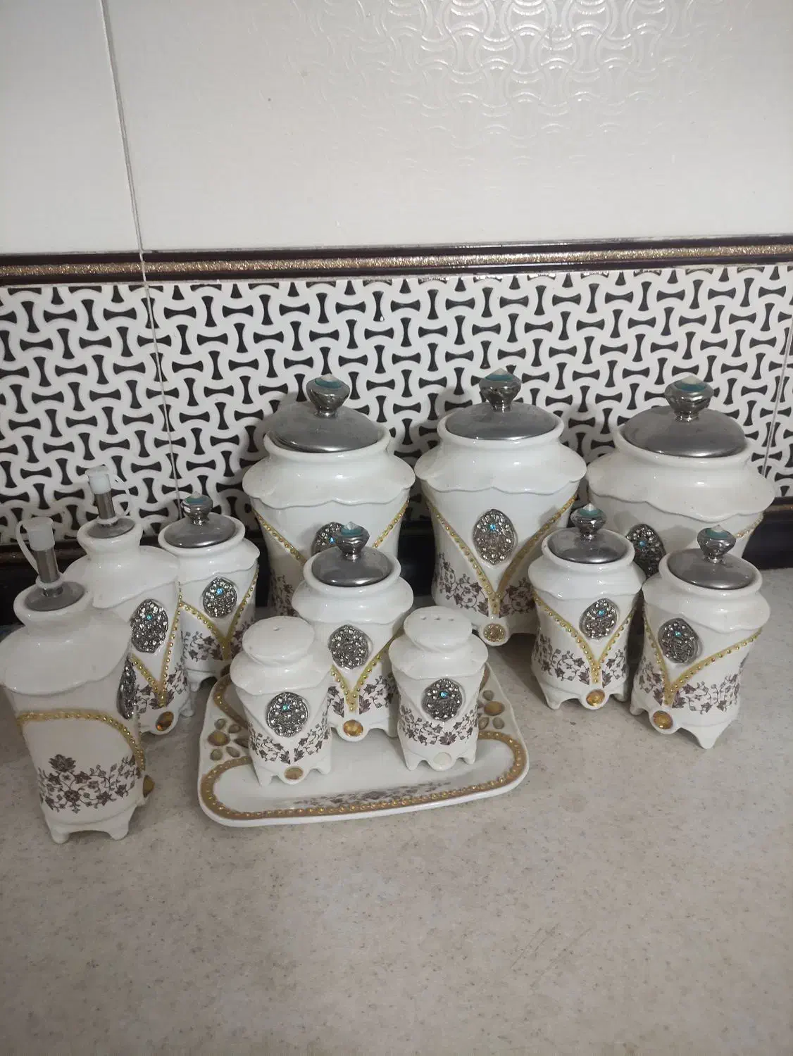 سرویس پای گاز وسماور|ظروف سرو و پذیرایی|مبارکه, |دیوار