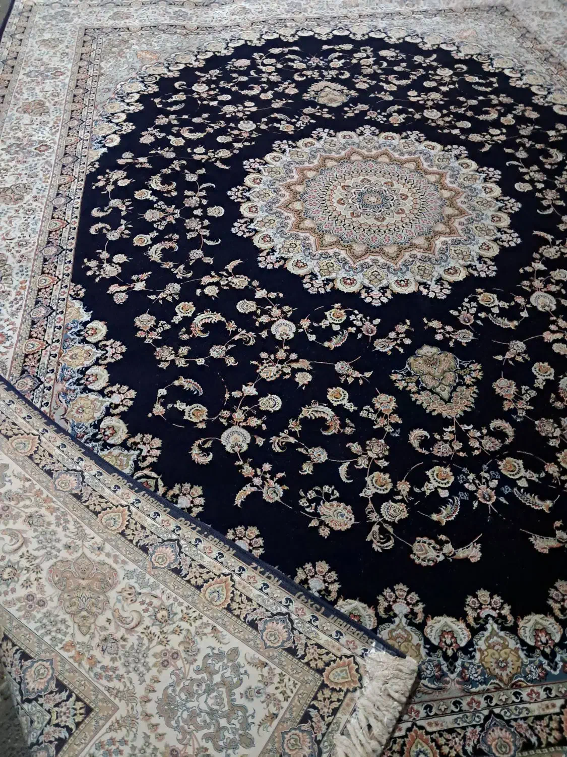 یدونه۱۲ یدونه۴ سورمه ای ۱۲۰۰شانه۳۶۰۰تراکم ست هم|فرش|تهران, فلاح|دیوار