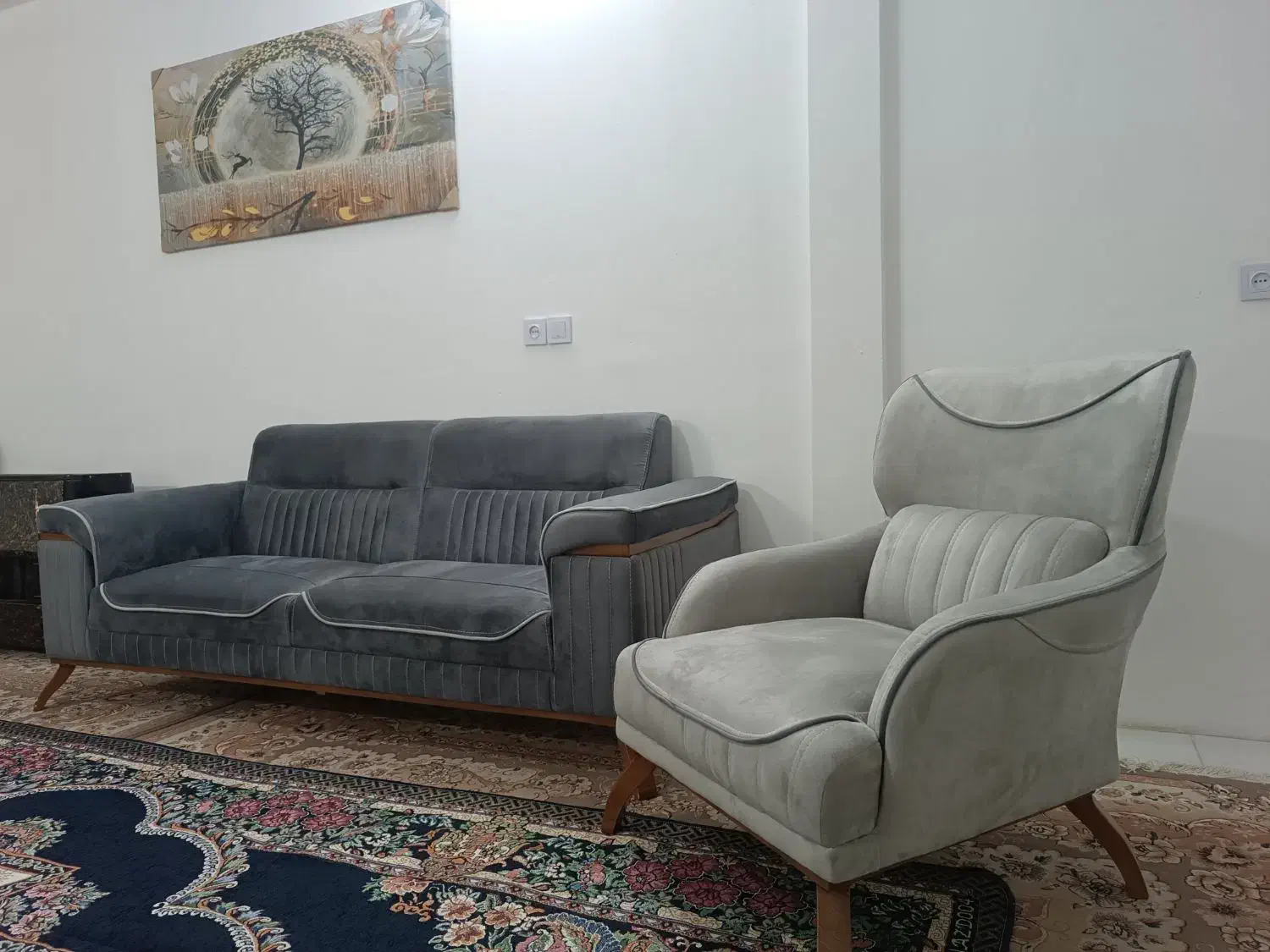 مبل راحتی به قیمت تولید به دلیل چک|مبلمان خانگی و میز عسلی|مشهد, طبرسی شمالی|دیوار