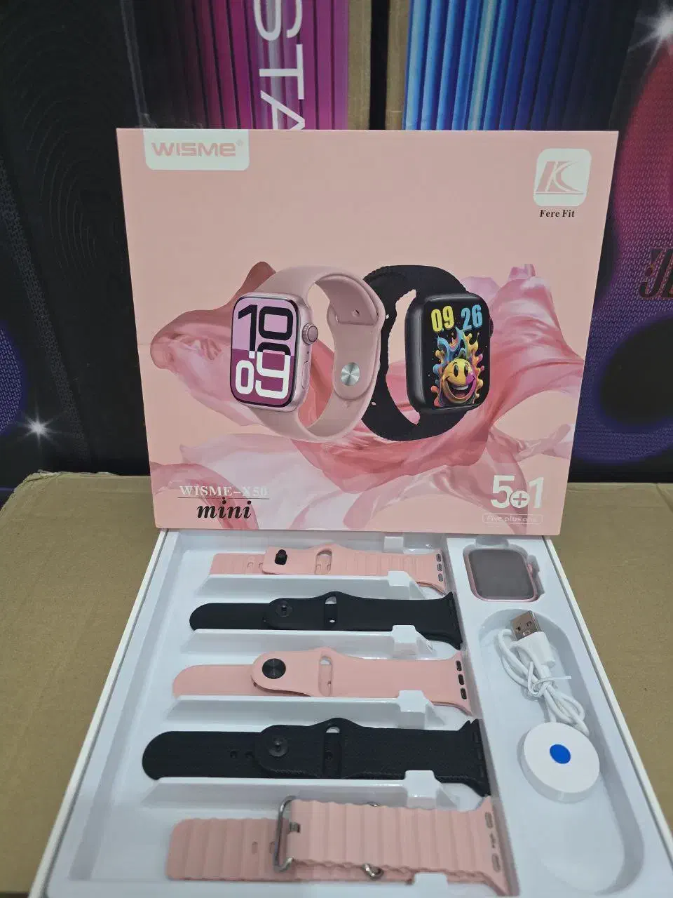 اپل واچ دخترانه سری 10 با 5 بند اضافه مدل X50 Mini|ساعت|کرج, شهرک بهداری|دیوار