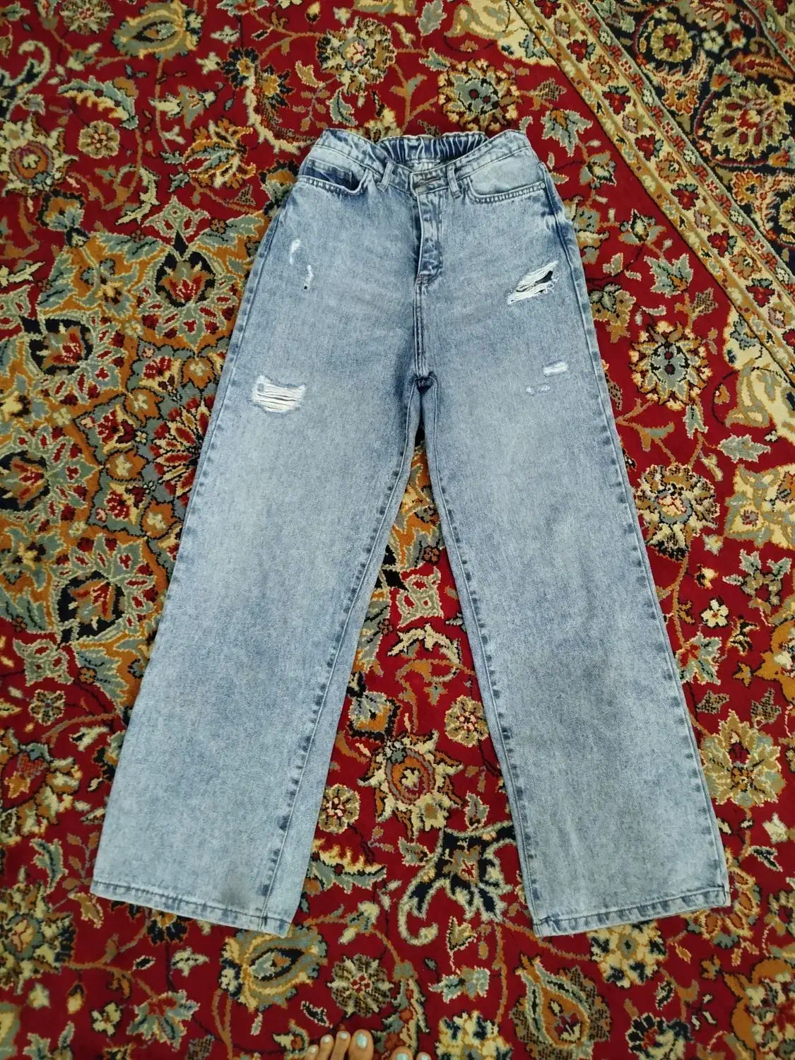 تعدادی شلوار جین بگ پارچه ای مام استایل هودی و..|لباس|کرج, خرمدشت|دیوار