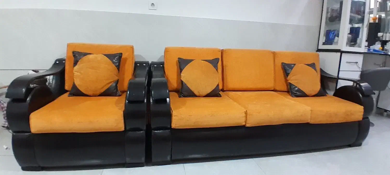 مبل ۷ نفره راحتی در حد نو|مبلمان خانگی و میز عسلی|بوکان, |دیوار