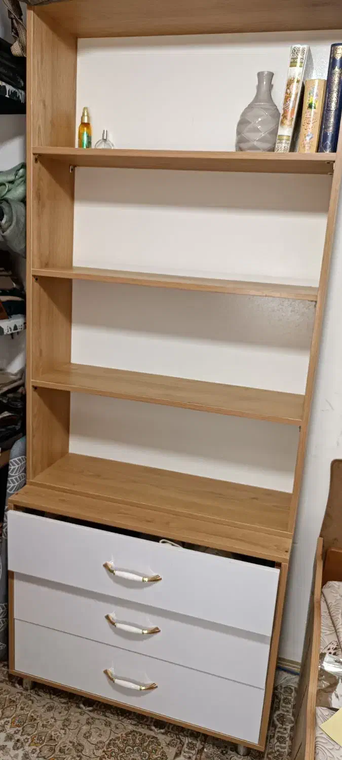 کتاب خانه با سه تا کشو|کتابخانه، شلف، قفسههای دیواری|ایلام, |دیوار