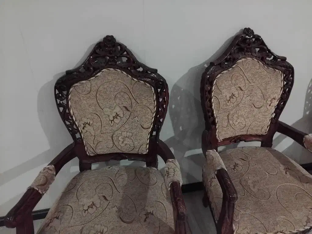 مبل ۹ نفره سلطنتی چوب گردو|مبلمان خانگی و میز عسلی|گرمدره, |دیوار