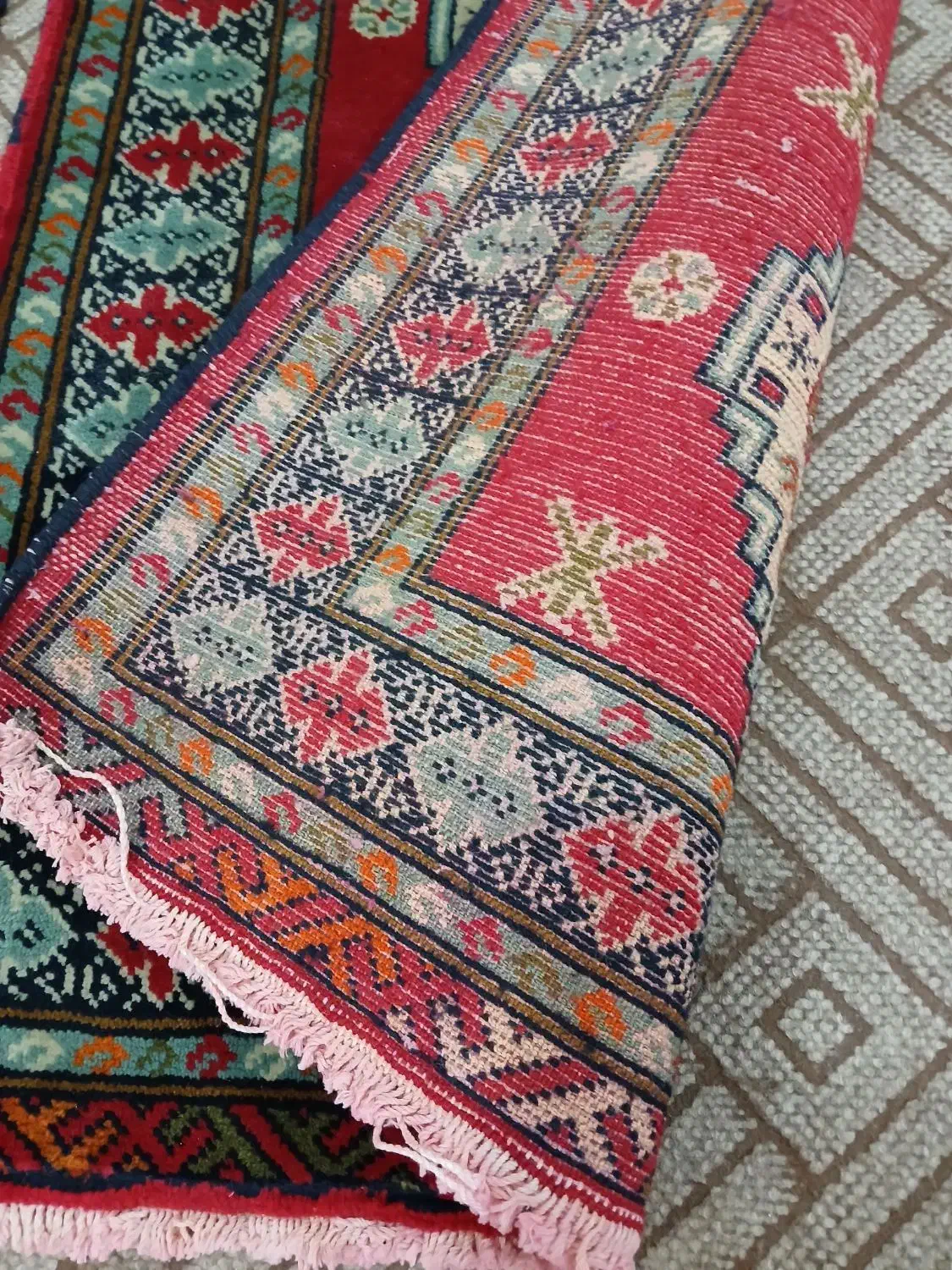 فرش دستبافت،پشتی|فرش|قم, شاه ابراهیم|دیوار