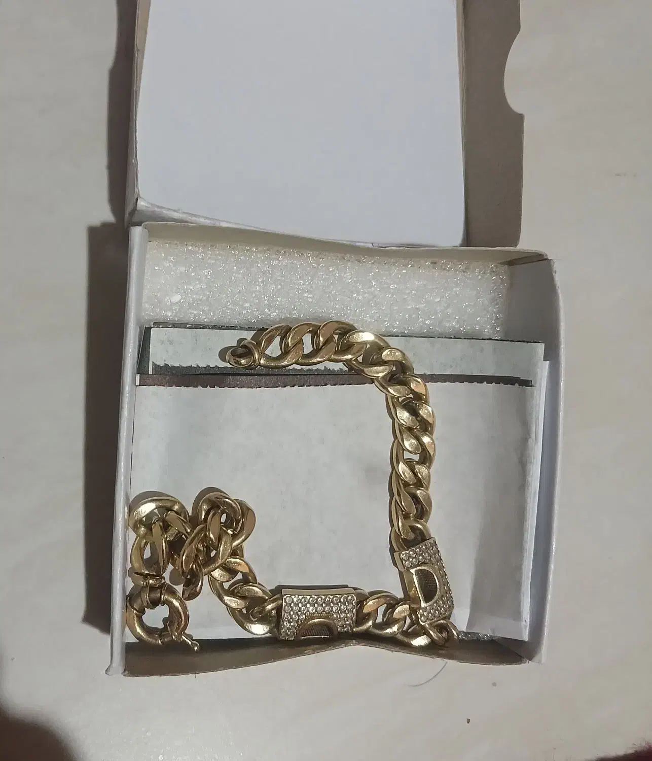 دستبند طلا کارتیه همراه با پلاک|جواهرات|اردبیل, |دیوار