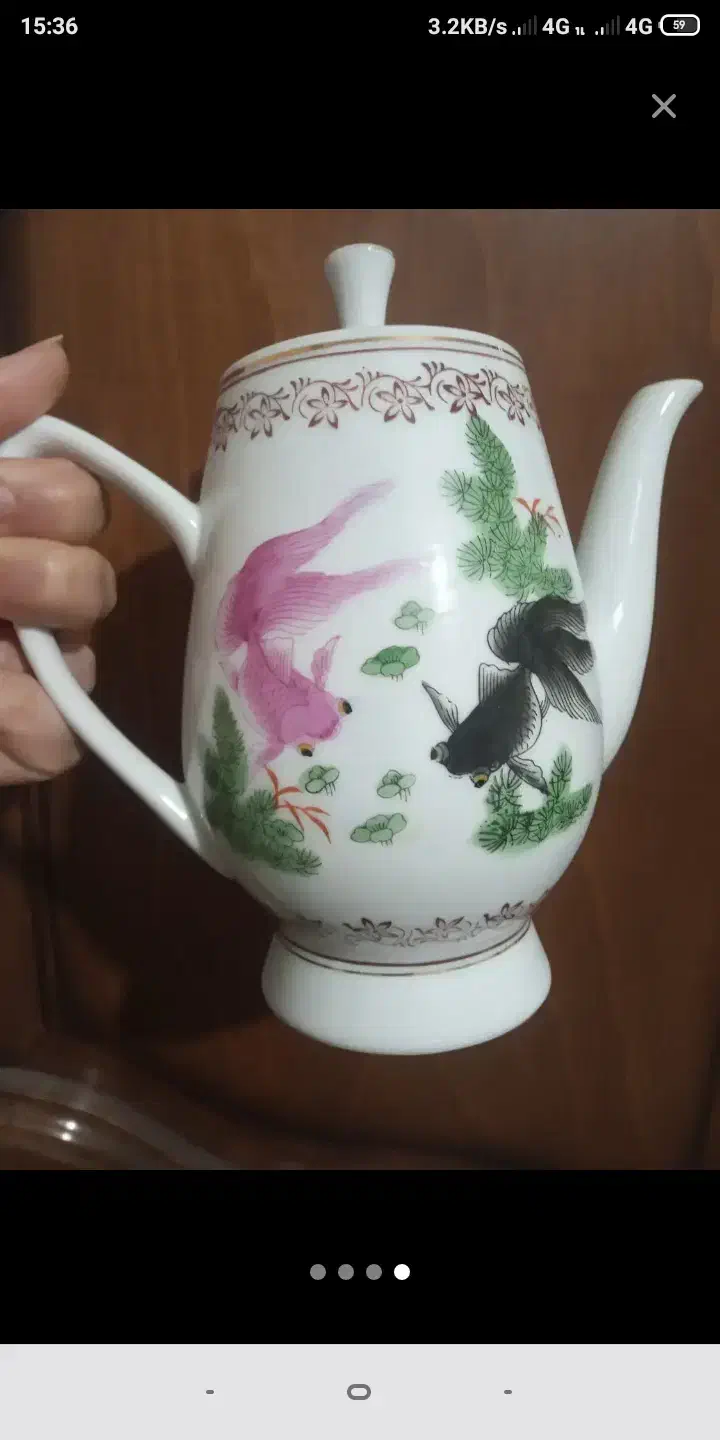 قوری عتیقه و لیوان لهستان|کلکسیون اشیاء عتیقه|تبریز, |دیوار