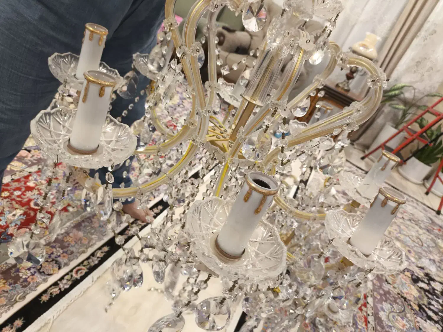 سه عدد لوستر|لوستر و چراغ آویز|تبریز, |دیوار