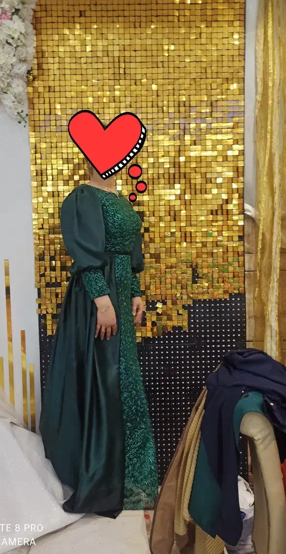 لباس مجلسی بسیار زیبابا پارچه سنگین|لباس|محمدشهر, محمدشهر|دیوار