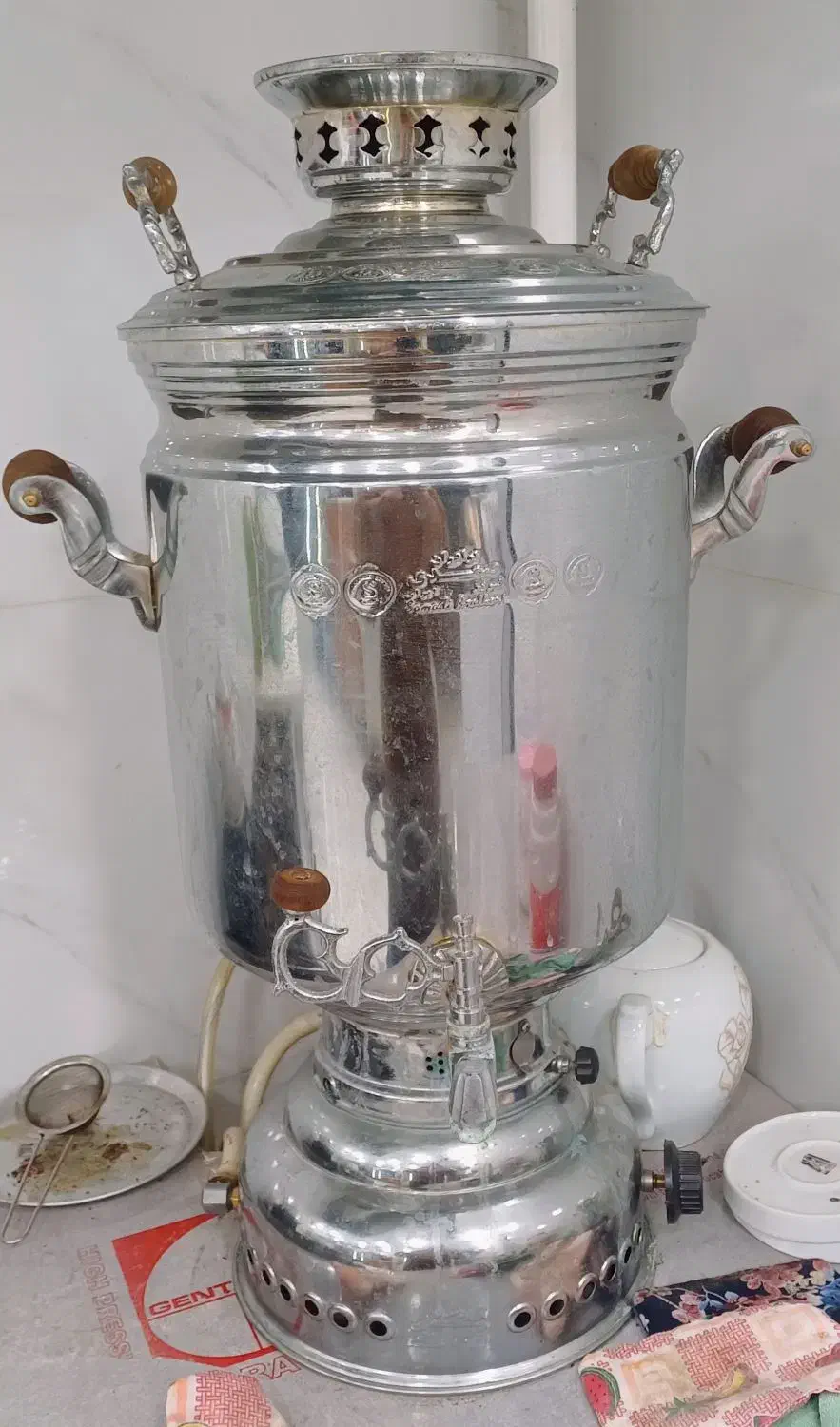 سماور استیل گازی رستورانی ۲۰ لیتری|سماور، چایساز، قهوهساز|لاهیجان, انقلاب|دیوار