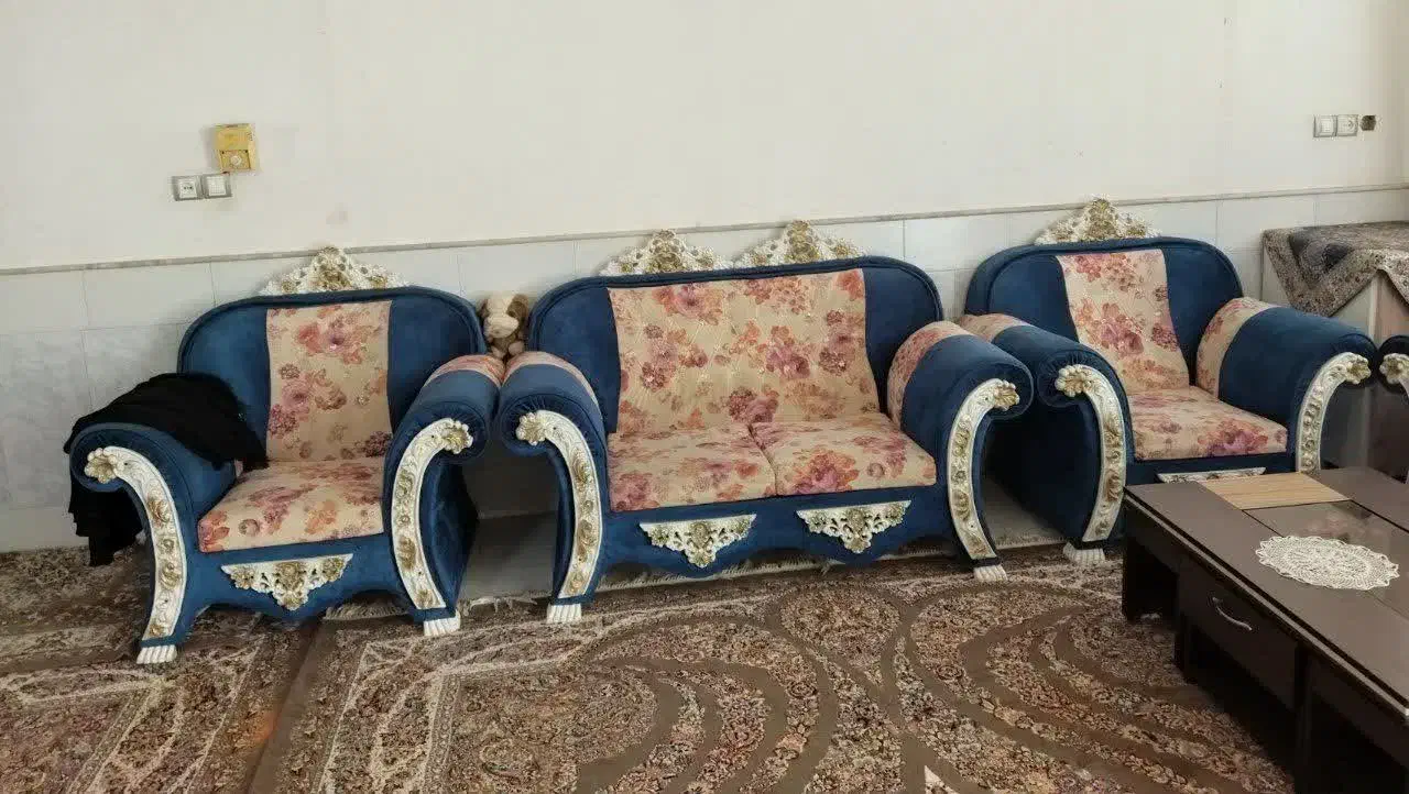 مبل ۷ نفره با عسلی|مبلمان خانگی و میز عسلی|قم, دروازه ری|دیوار