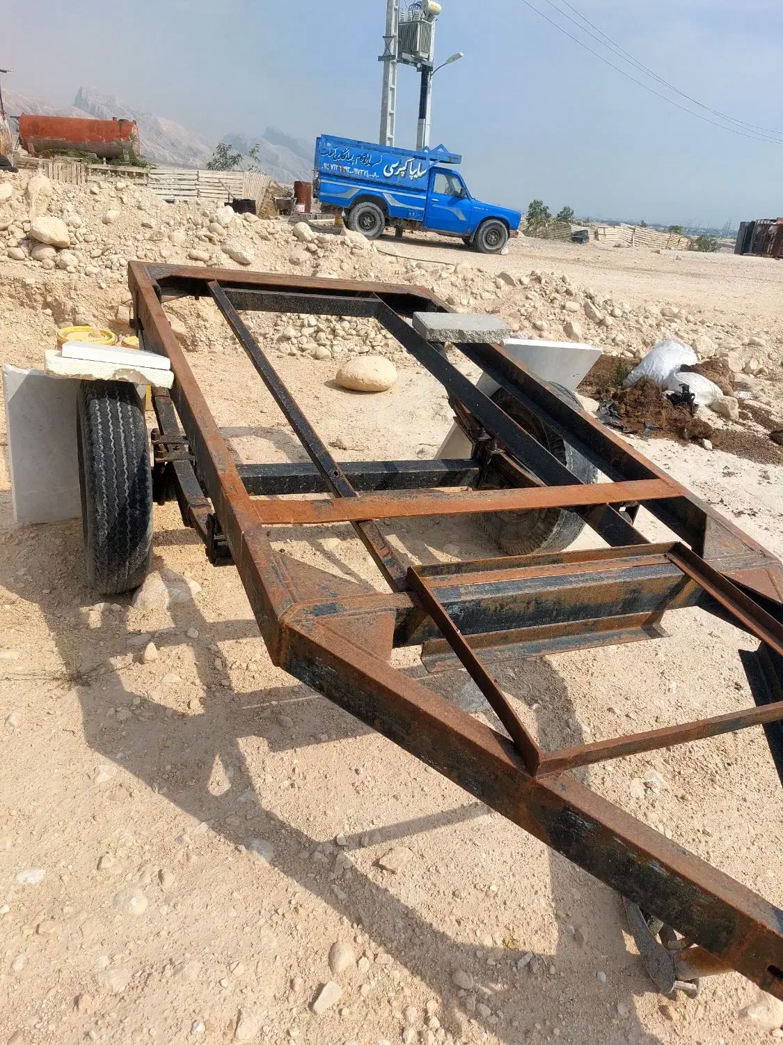 فروش شاسی دو چرخ تانکر آب در حد نو|مصالح و تجهیزات ساختمان|بندر کنگان, |دیوار