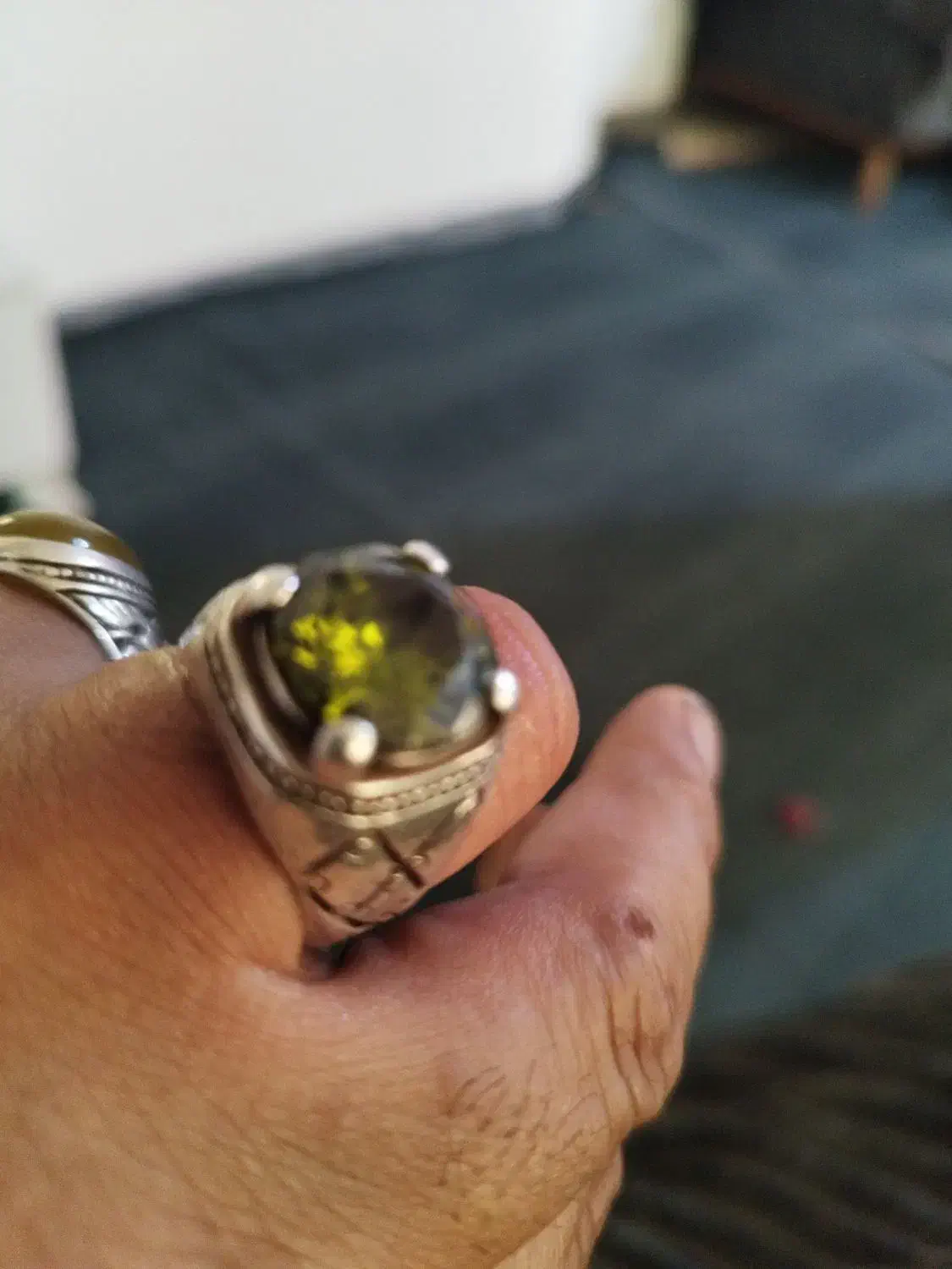 انگشتر زبرجد نیشابور شجر وشرف شمس|جواهرات|لنگرود, |دیوار