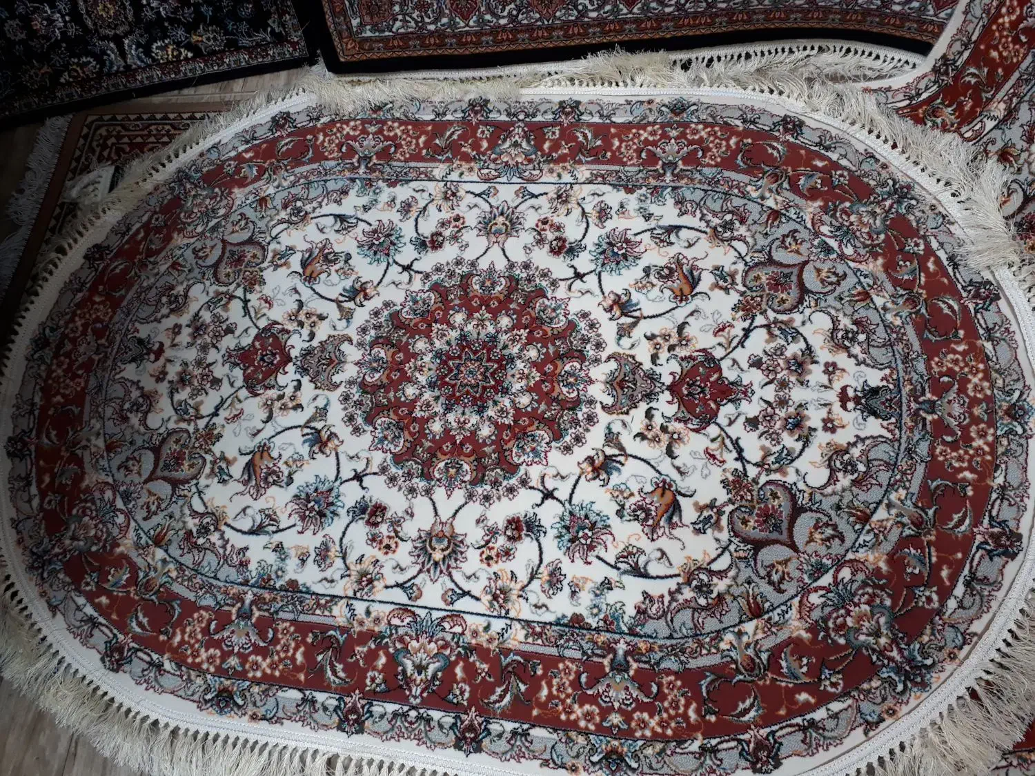 فرش اولیا بیضی مارک ایپک ۱×۱/۵ سایز|فرش|تبریز, |دیوار