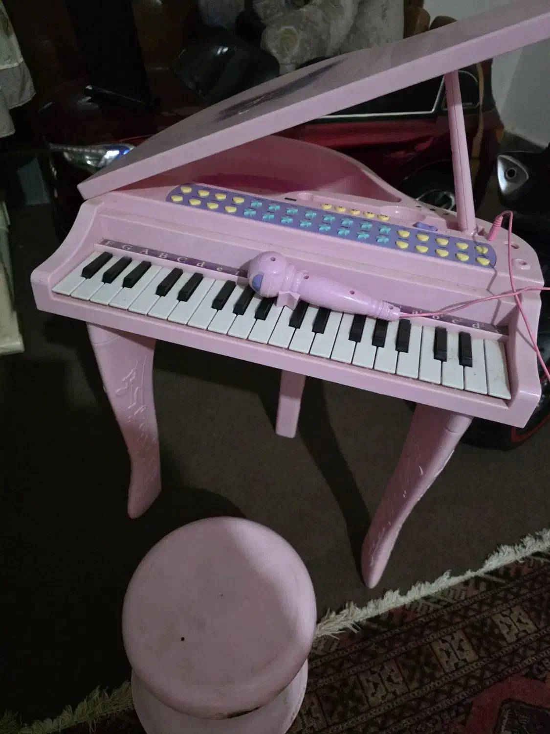 پیانو موزیکال و میکروفون دار|اسباب‌‌بازی|گنبد کاووس, |دیوار