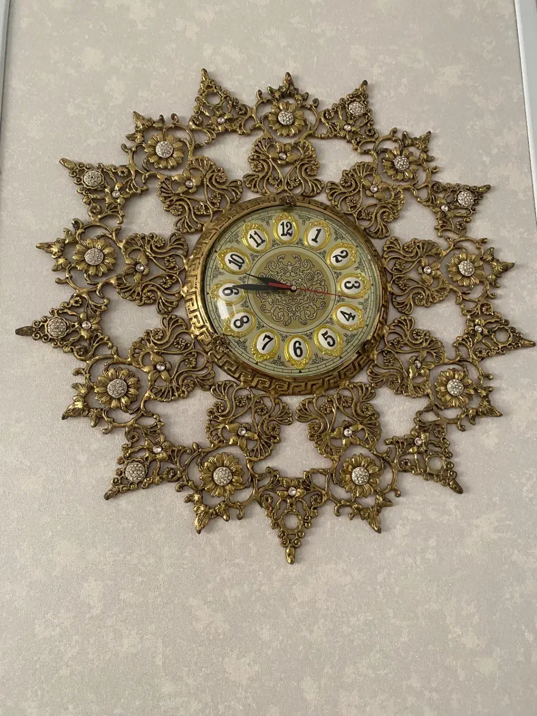 ساعت برنز زیبا شیک|ساعت دیواری و تزئینی|اسلامشهر, شهرک واوان|دیوار