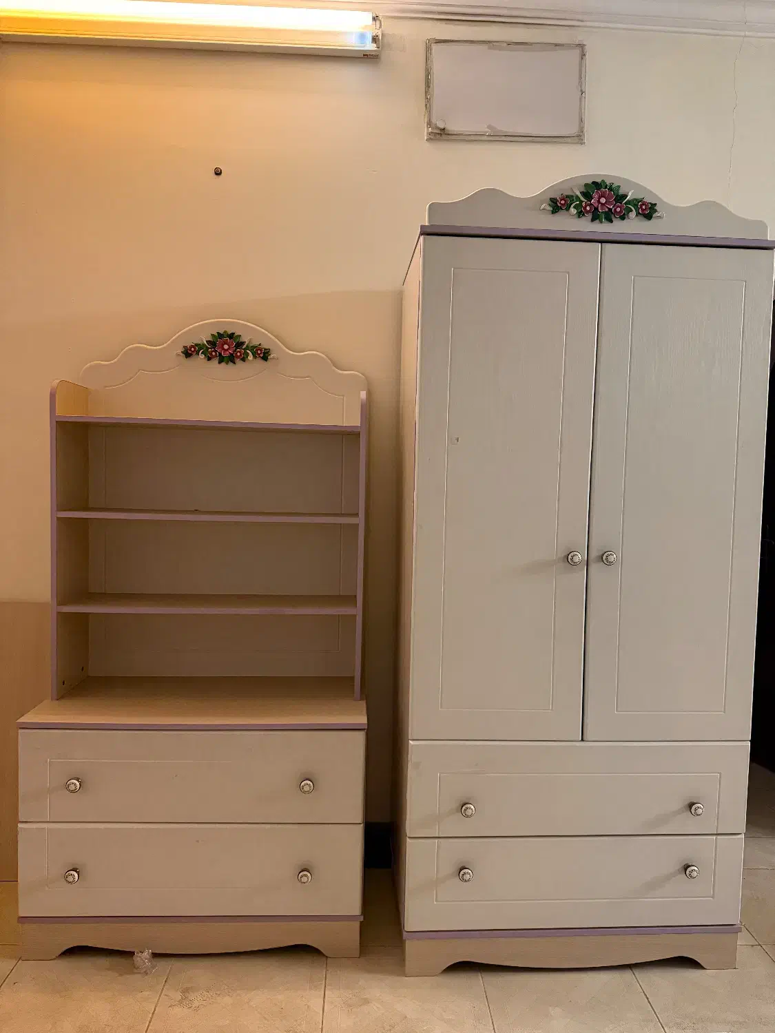 سرویس خواب نوجوان دخترانه|تخت و سرویس خواب|ورامین, ورامین|دیوار