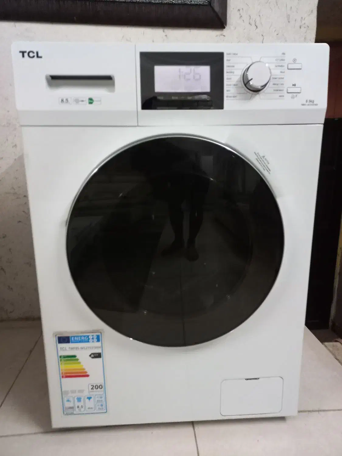 لباسشویی لمسی TcL آلمانی 8.5 کیلویی 1 سال کار|ماشین لباسشویی و خشک‌کن لباس|مشهد, چهارچشمه|دیوار