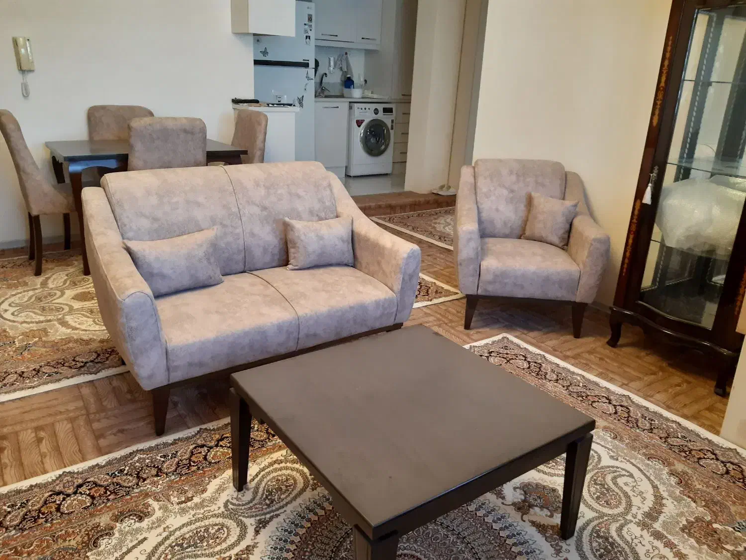میز ناهارخوری و مبلمان آکبندوبوفه معرق|مبلمان خانگی و میز عسلی|هشتگرد, فاز ۷ مهستان|دیوار