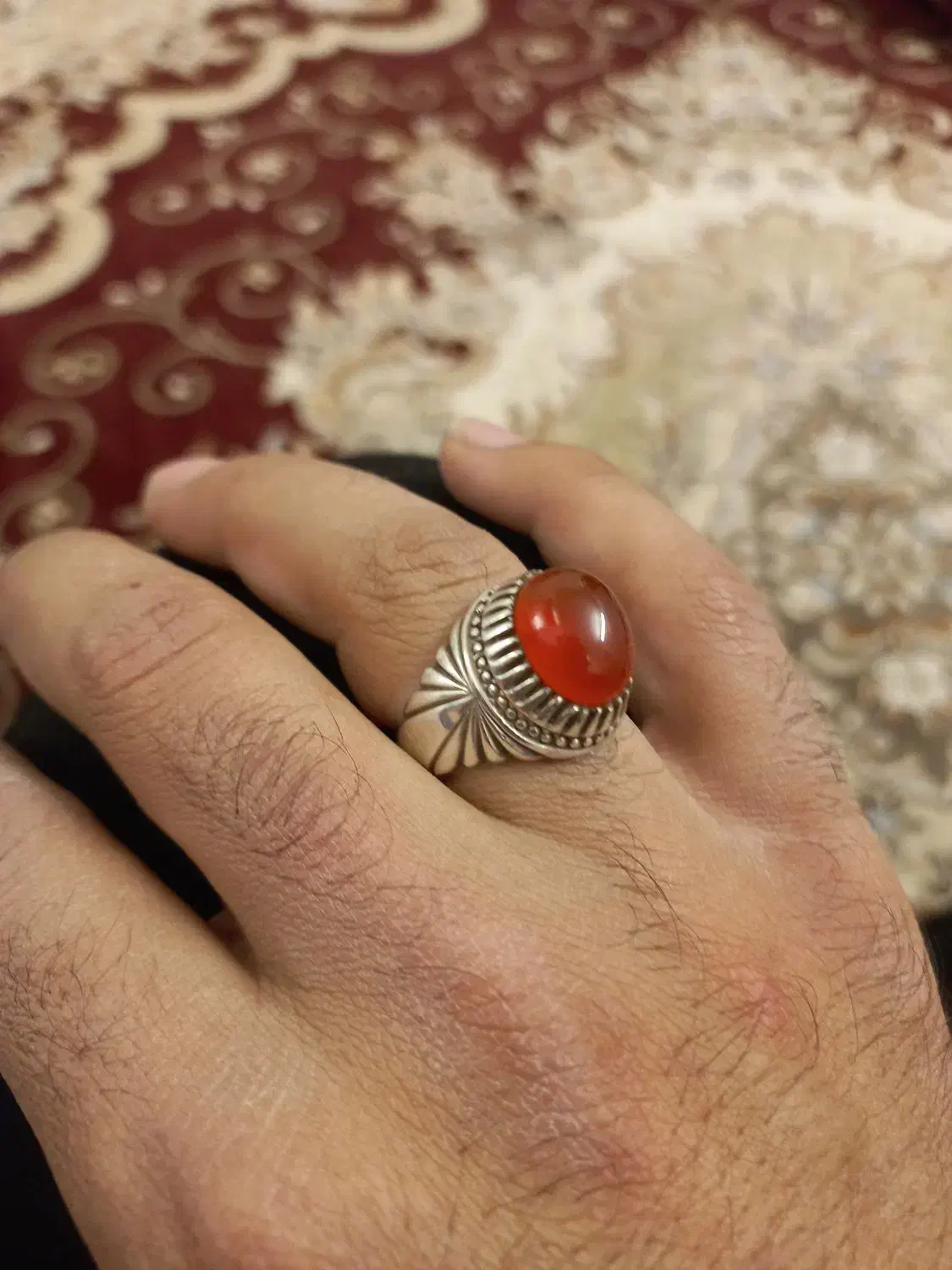 انگشتر نقره عقیق|بدلیجات|نیریز, |دیوار