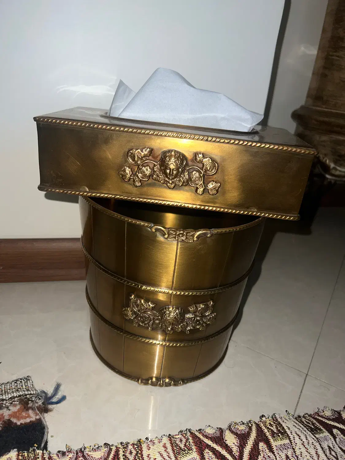 جا دستمالی سطل برنج هند|صنایع دستی و سایر لوازم تزئینی|تهران, امیریه|دیوار