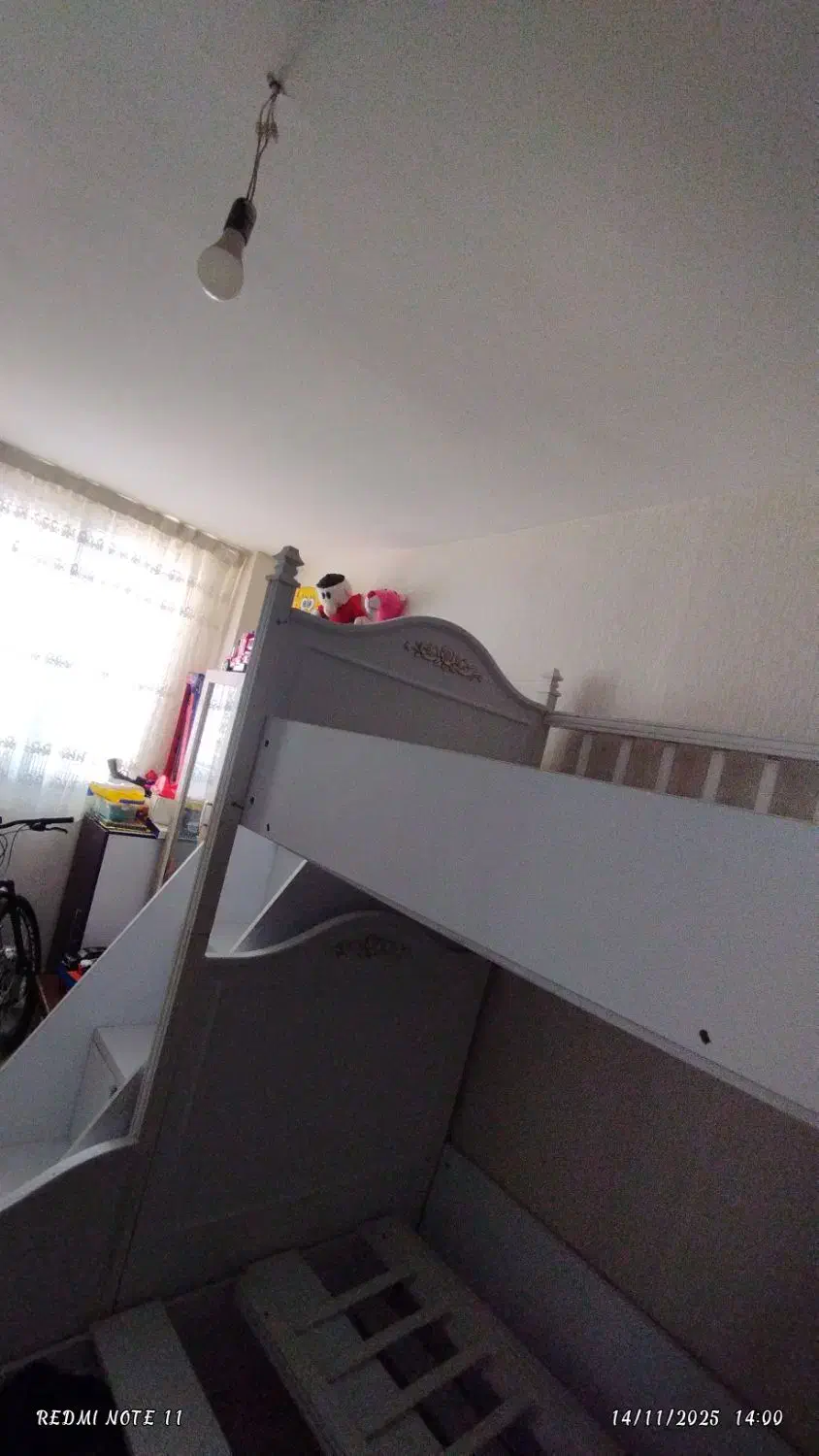 تخت خواب دوطبقه نوجوان|تخت و سرویس خواب|پرند, فاز ۶|دیوار