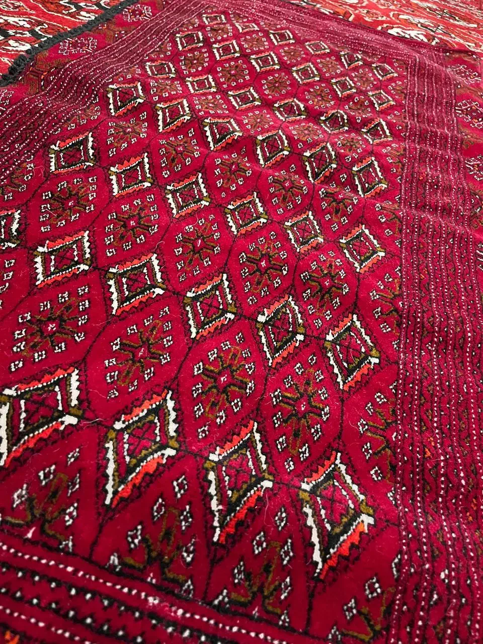 پشتی نو استفاده نشده دستبافت ترکمن|پشتی|گرگان, |دیوار