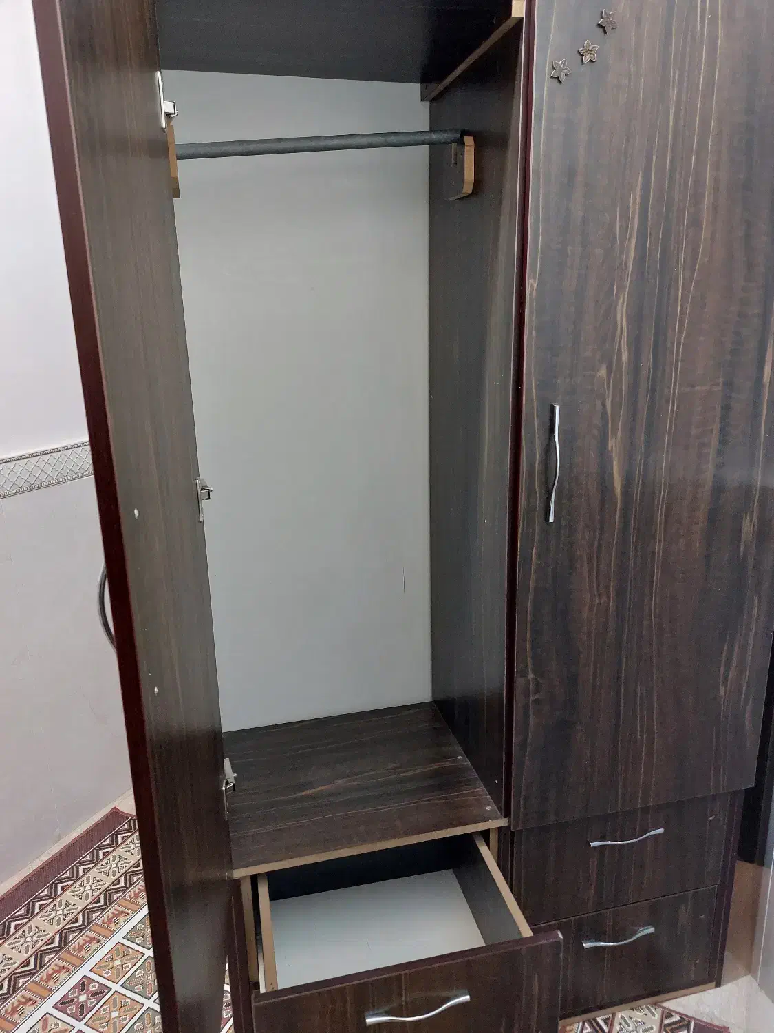 کمد لباس کشو دار|جاکفشی، کمد، دراور|خرمدره, |دیوار