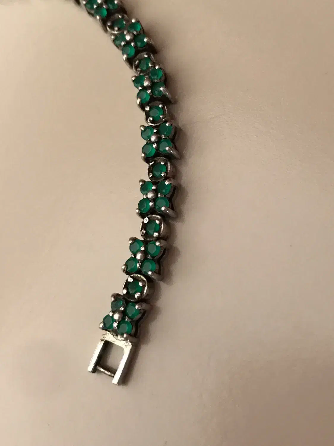 دستبند نقره زنانه زمرد طبیعی|جواهرات|تهران, تهرانپارس غربی|دیوار