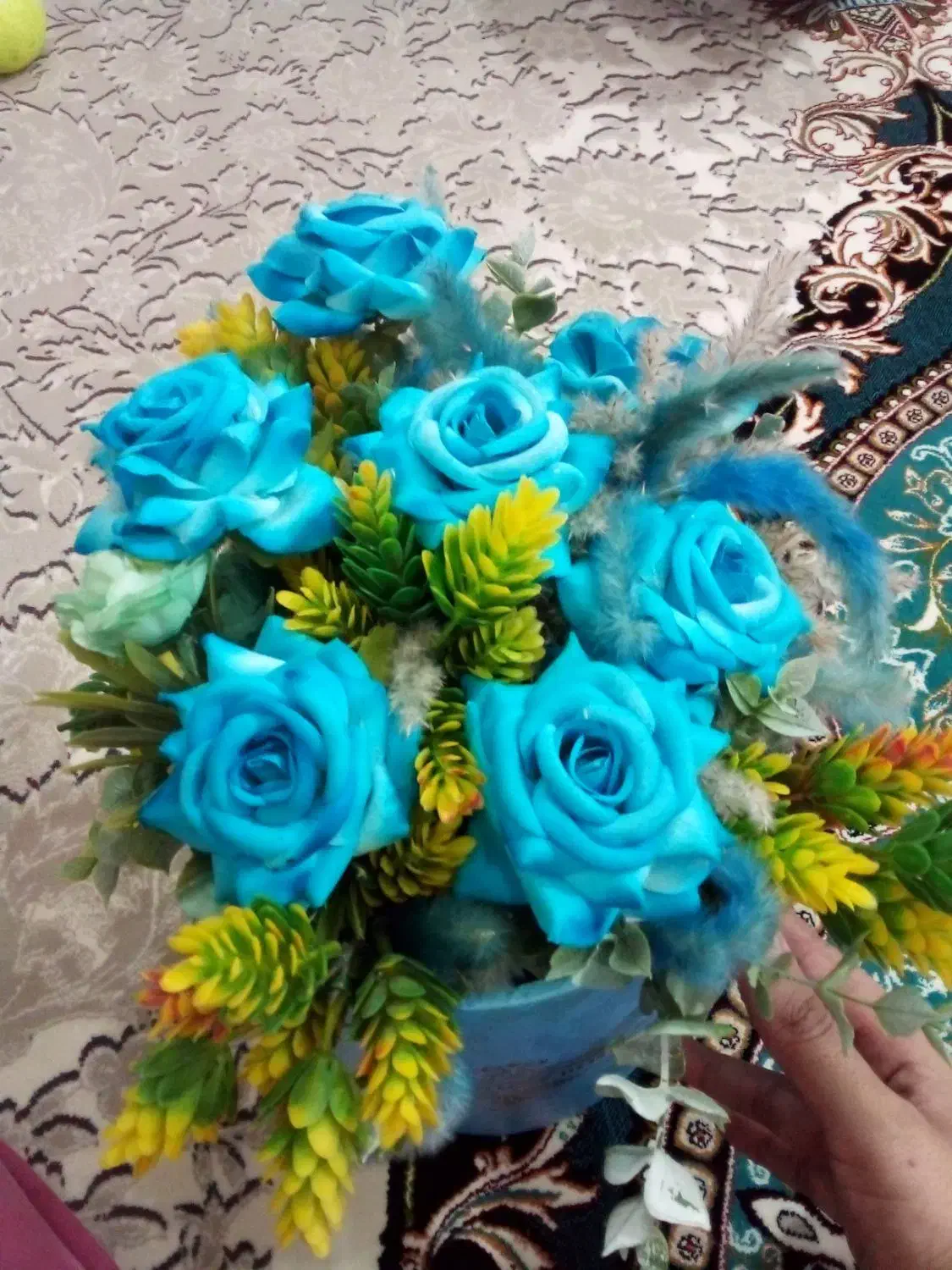 گلدان دکوری|گل مصنوعی|قروه, |دیوار