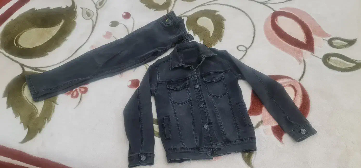 کت وشلوار بچه گانه لی زغالی|کفش و لباس بچه|مراغه, |دیوار