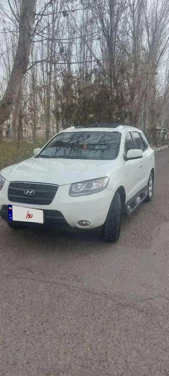 سانتافه مدل ۲۰۰۸ تیپ۲۷۰۰ سفید رنگ بدون خرج|خودرو سواری و وانت|بستان آباد, |دیوار