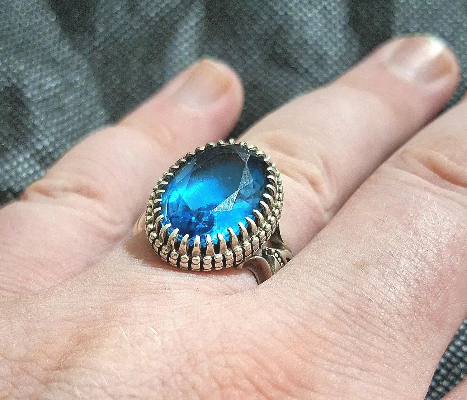 انگشتر نقره توپاز سوئیسی|جواهرات|ارومیه, |دیوار