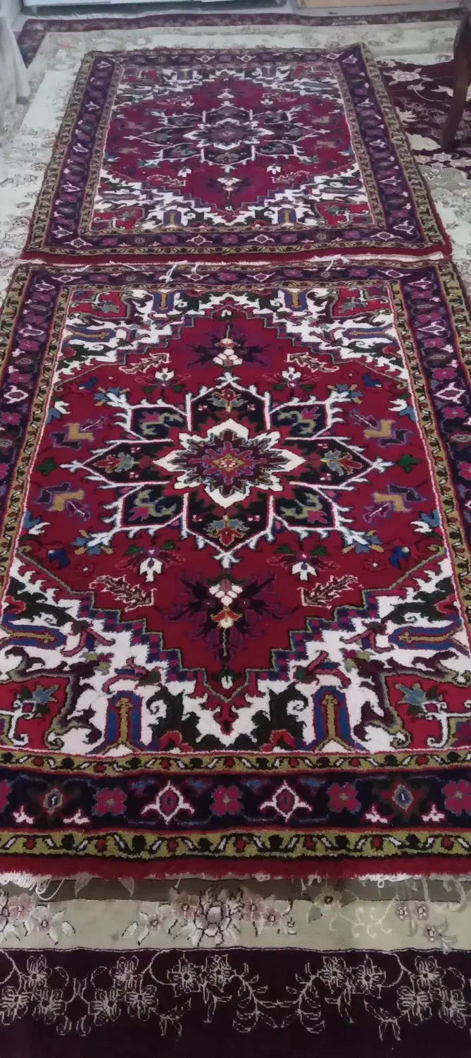 یک جفت فرش ۱دریک ونیم سی وپنج میلیونتومان|فرش|هریس, |دیوار