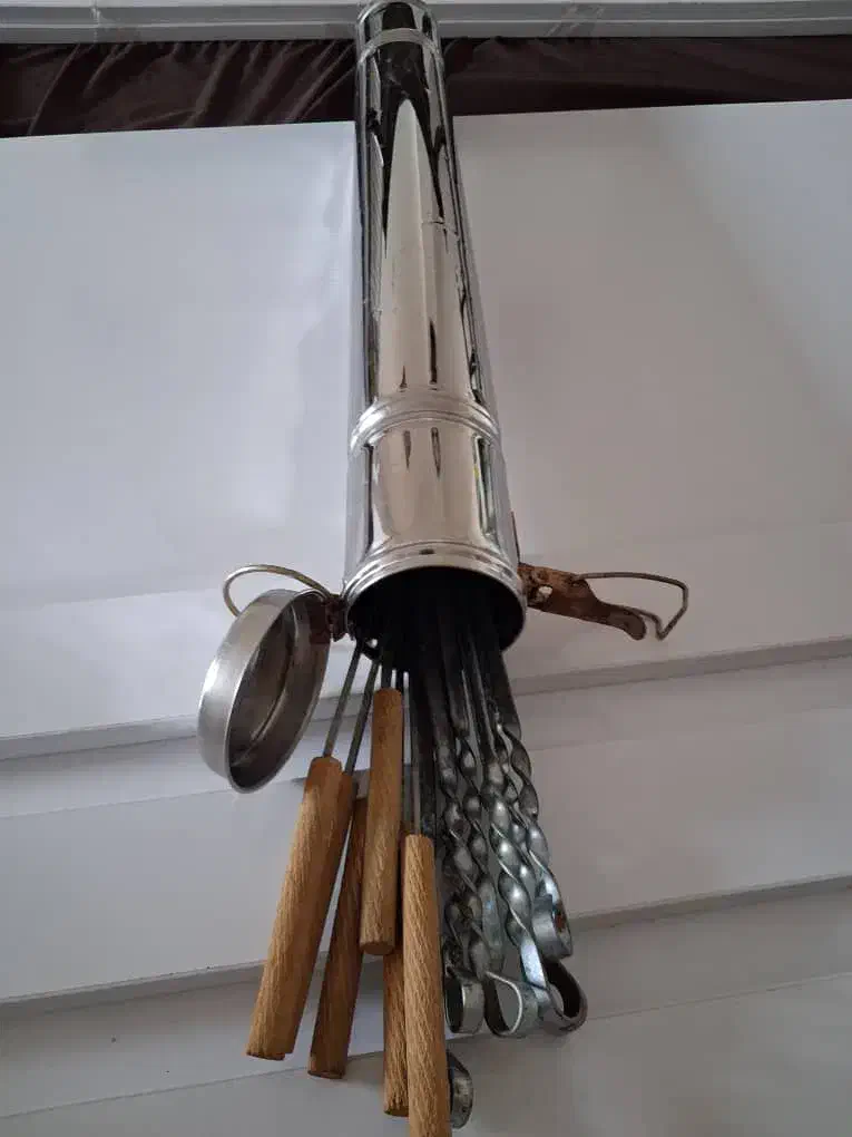 سیخ کباب استیل دسته چوبی باجاش|ظروف پختوپز|بابلسر, |دیوار