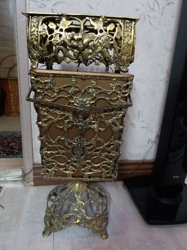 سطل وحا دستمال برنجی|صنایع دستی و سایر لوازم تزئینی|تهران, سیزده آبان|دیوار