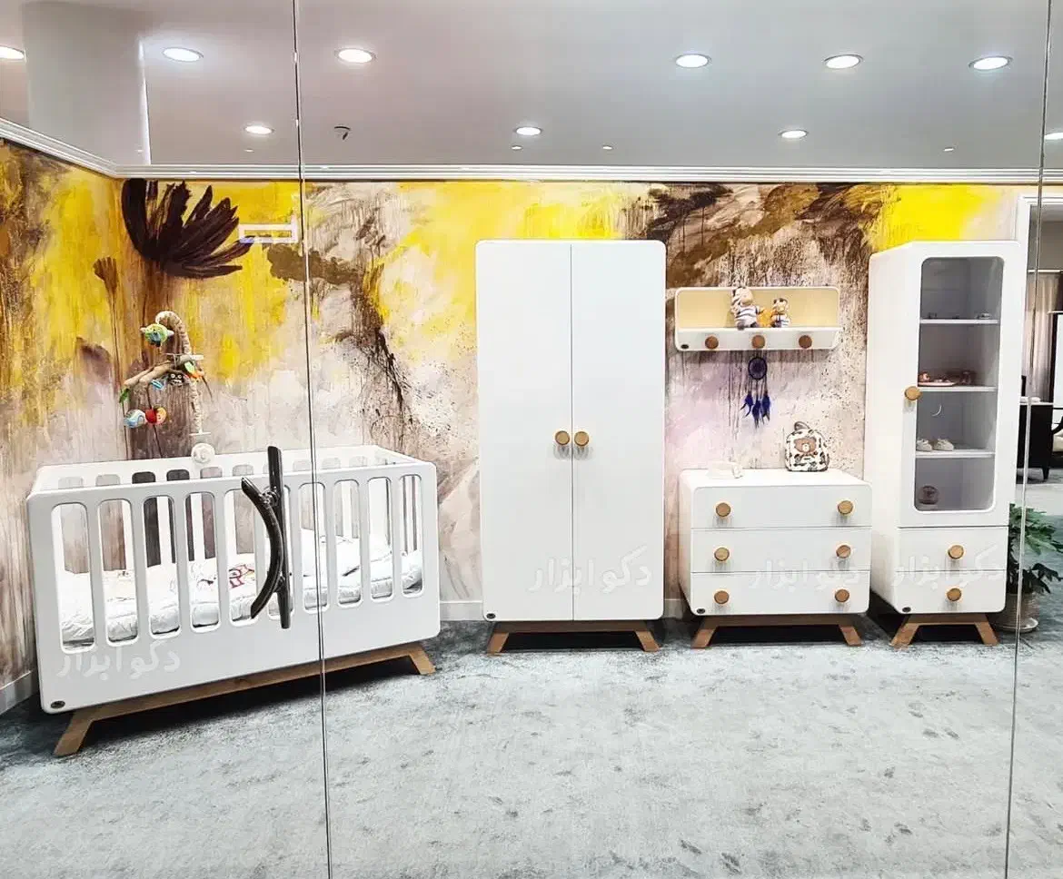 سرویس خواب کودک نو مناسب سیسمونی|تخت و سرویس خواب|گرگان, |دیوار