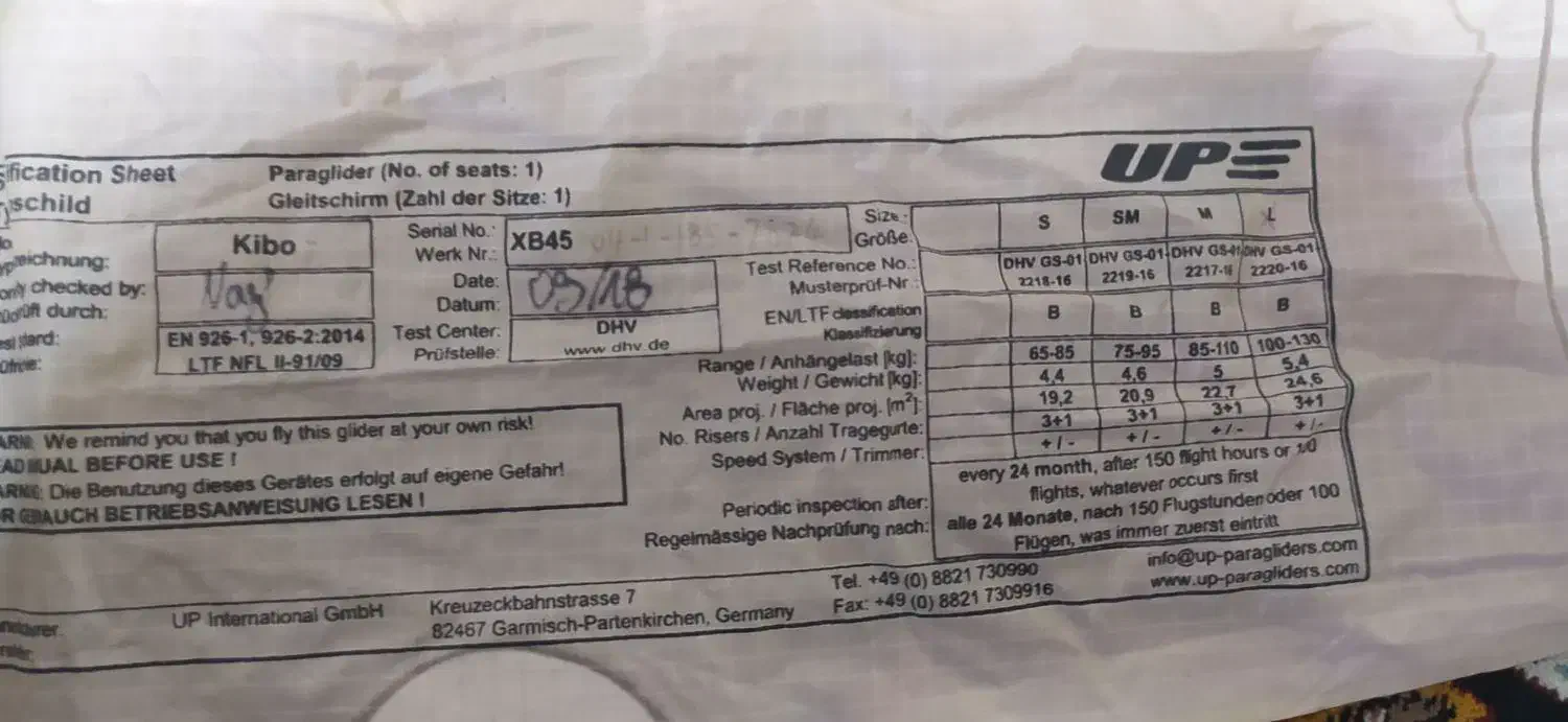 بال پاراگلایدر|تجهیزات ورزشی|تهران, شهرک طالقانی|دیوار