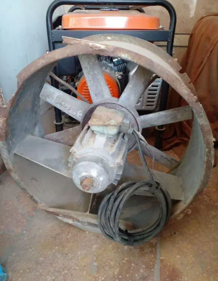 هواکش آلمانی ۸پره آلومینیوم|پنکه و تصفیهکنندهٔ هوا|مشهد, حضرت حجت|دیوار