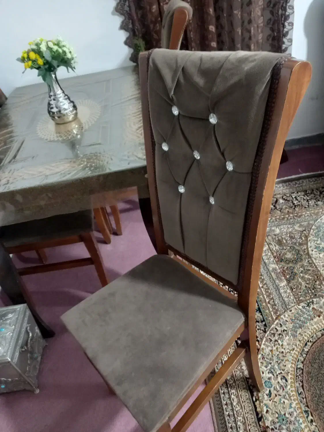 میز نهار خوری|میز و صندلی غذاخوری|کنگاور, |دیوار