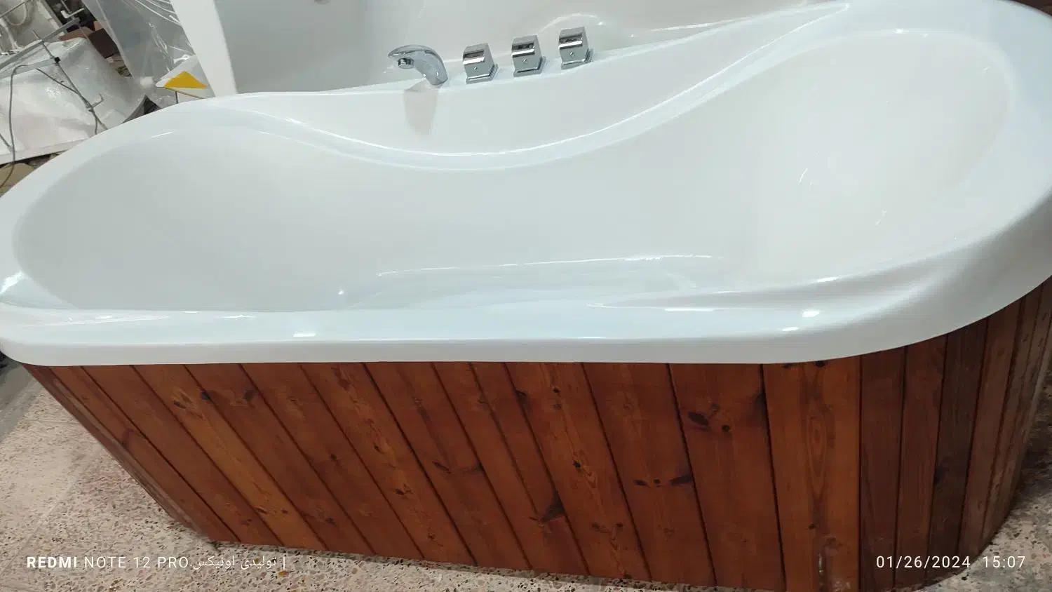 وان معمولی فایبر گلاس کلاسیک|لوازم حمام|رشت, شهرک قدس|دیوار