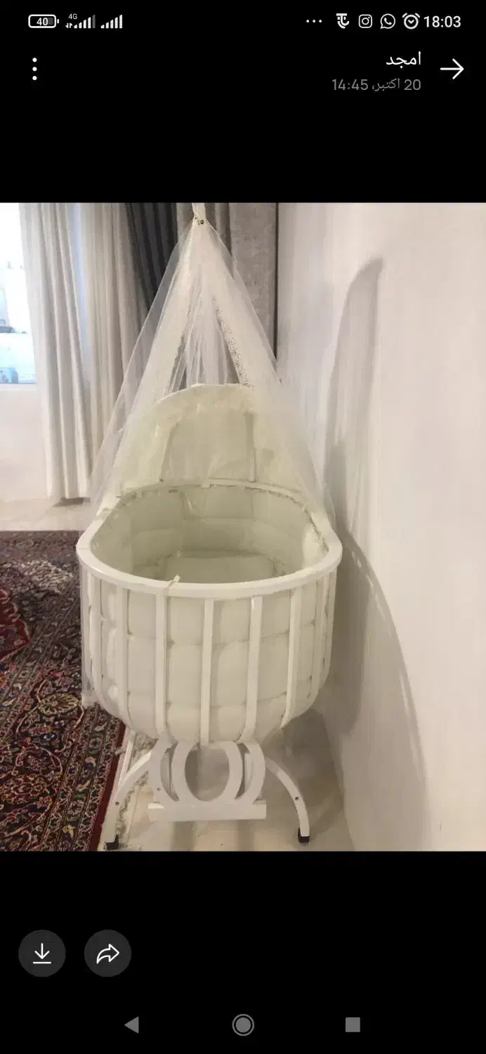 گهواره نوزاد سالم وشیک|اسباب و اثاث بچه|کرمانشاه, |دیوار