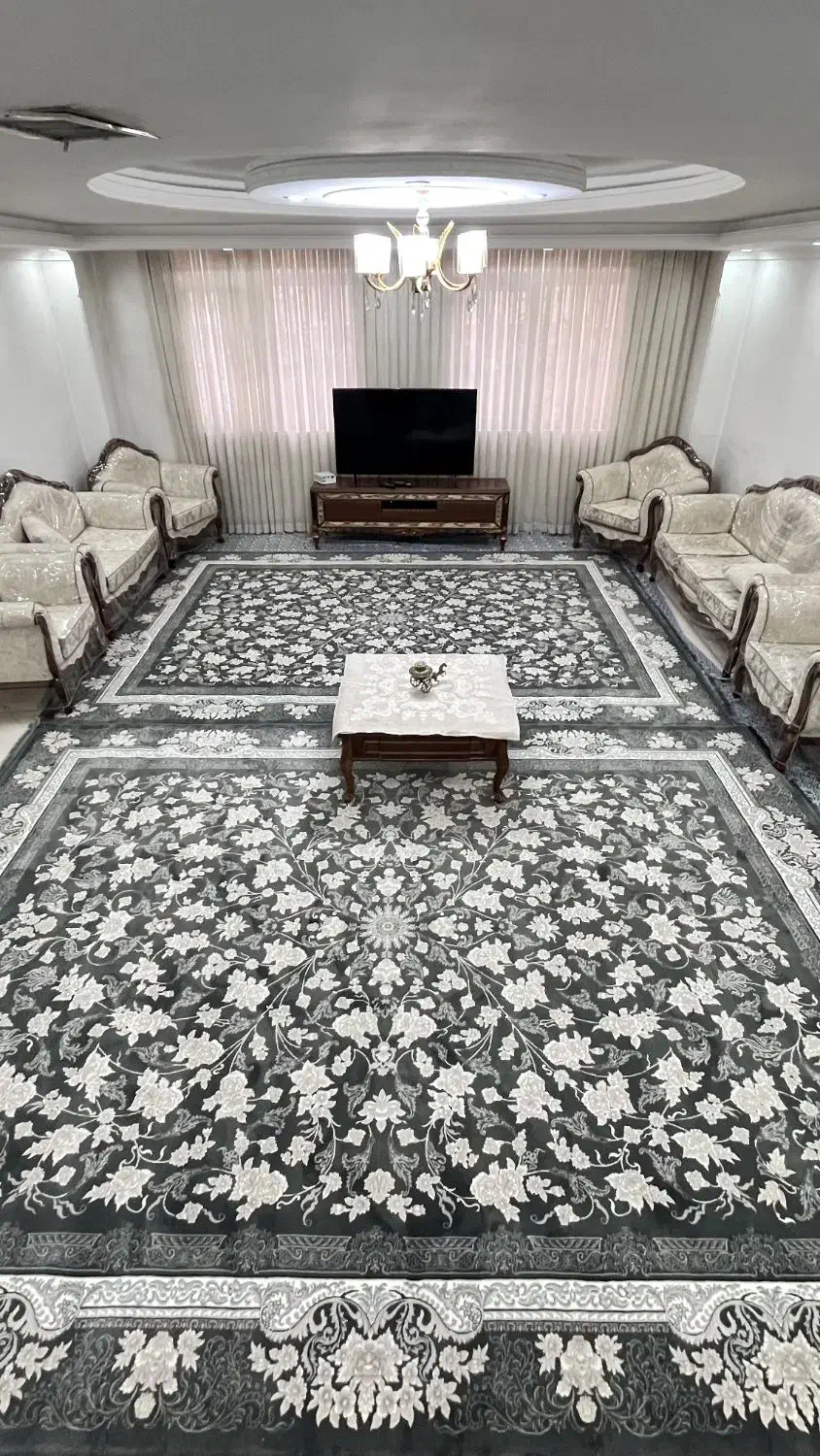 ۲تخته فرش ۱۲ متری وزرا درباری نو اکبند مناسب جهزیه|فرش|تهران, شهرک طالقانی|دیوار