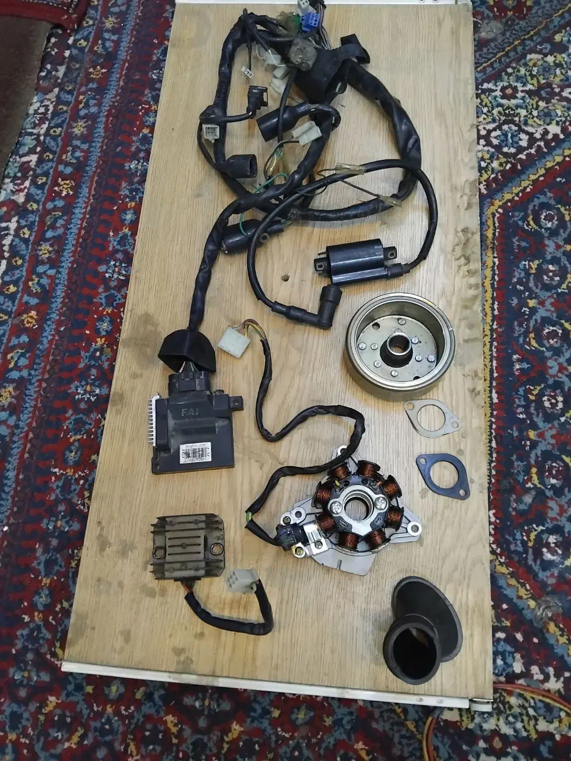 قطعات برقی ۱۲۵ هوندا انژکتور و صفحه کلاچ نو|قطعات یدکی و لوازم جانبی|تهران, فرحزاد|دیوار